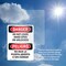 Signmission Do Not Leave Door Open Or Unlocked Bilingual, 7 in W x Rectangle, Vinyl Decal OS-2PACK-DS-D-710-VS-1152 - alternate 3